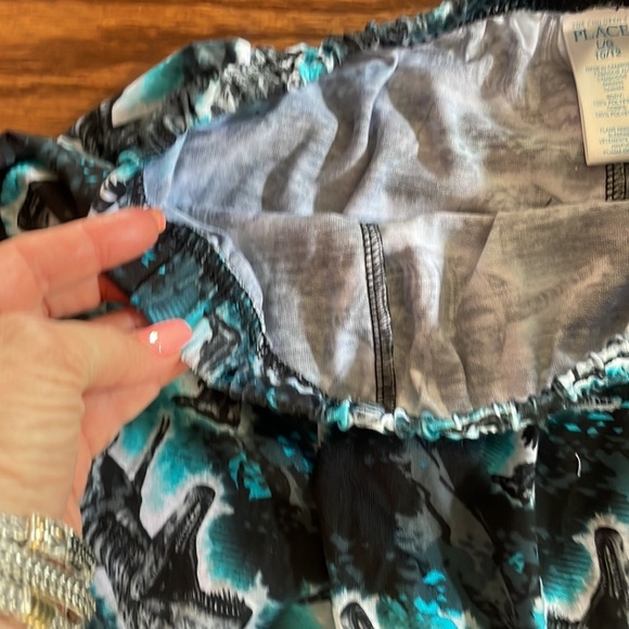 NWT boys dinosaur print 2 piece short set sleeveless top / T-shirt size L 10/12 - Picture 10 of 11